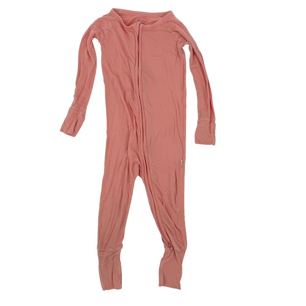 Little Sleepies Zippie Pajamas 12-18 Months Pink Good Bamboo Viscose Romper